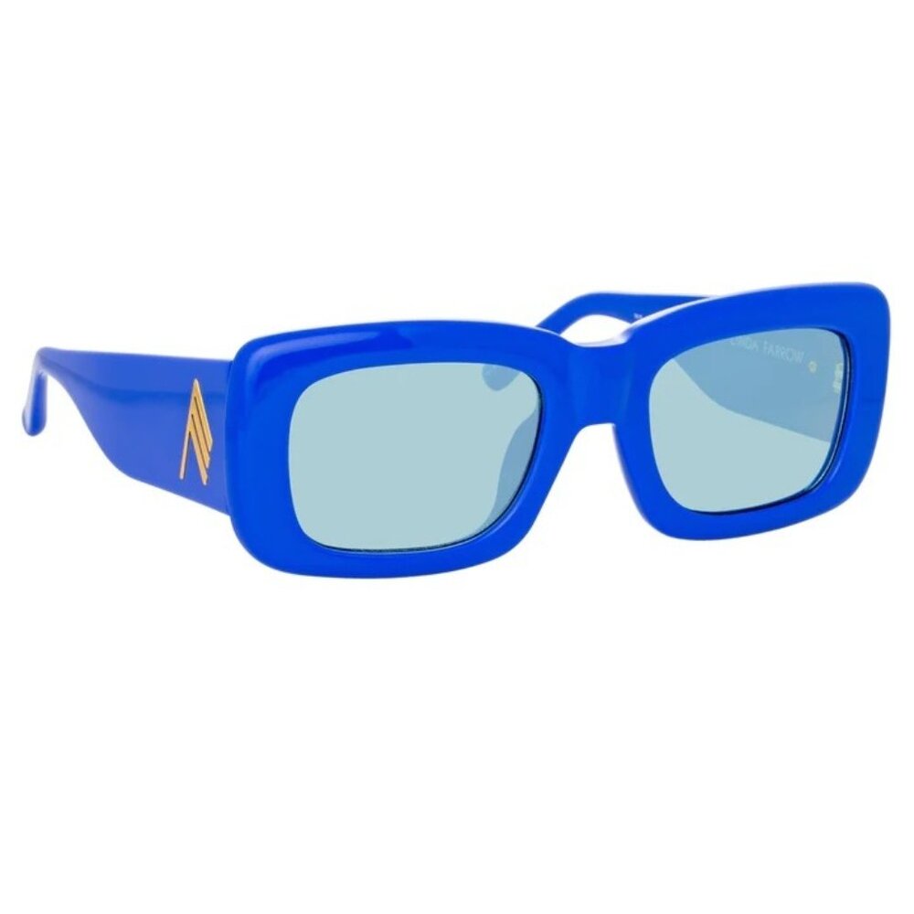Linda Farrow x THE ATTICO Marfa Sunglasses Electric Blue